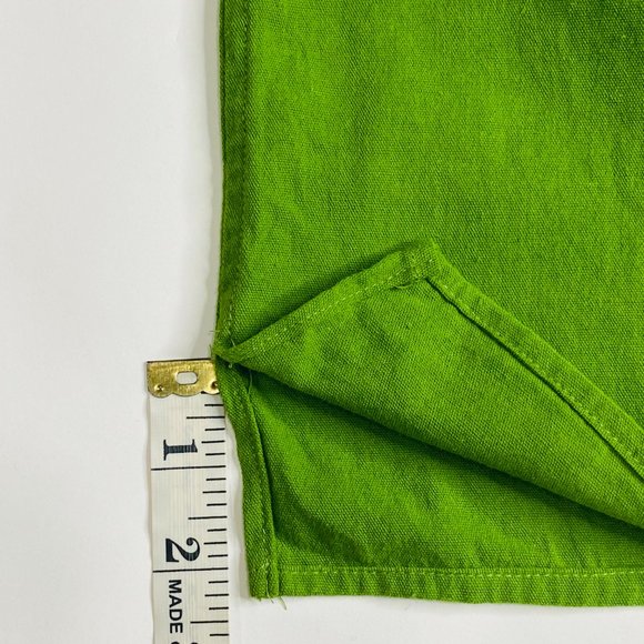 Hand Embroidered Green Floral Blouse Handmade In Mexico - Picture 4 of 10